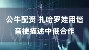 公牛配资 扎哈罗娃用谐音梗描述中俄合作