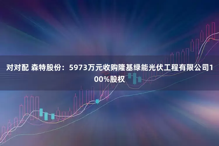 对对配 森特股份：5973万元收购隆基绿能光伏工程有限公司100%股权